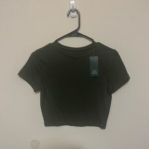 Wild Fable Crop Top in Olive Green